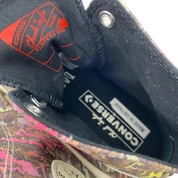 Converse Chuck 70 Size 5 Digital Daze High Top Lace Up Sneakers Snakeskin Satin - Picture 8 of 9